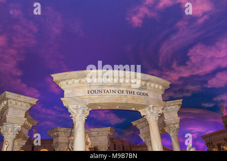 Fountains of the Gods at the Caesar's Palace Forum Stock Photo - Alamy