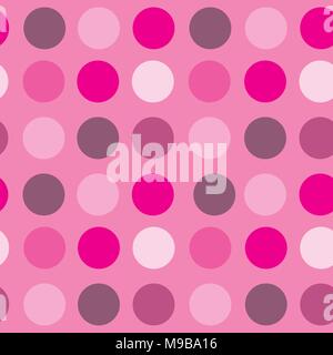 Small Pink Circles on Pink Stock Vector