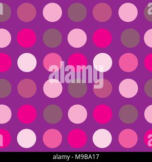 Small Pink Circles on Purple Stock Vector