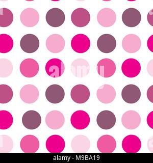 Small Pink Circles on White Stock Vector