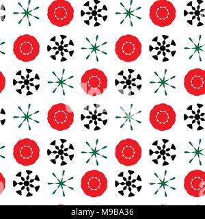 White Seamless Xmas Pattern Stock Vector