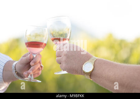 Friends clinking glasses with rose wine at Christmas, square crop stock  photo (222245) - YouWorkForThem