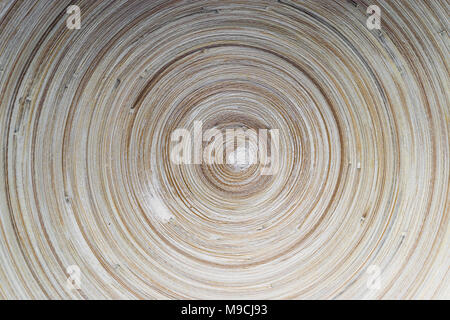 Bamboo rounded with circles soft brown surface background Stock Photo