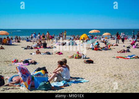 beach in deauville, Normandy, france Stock Photo