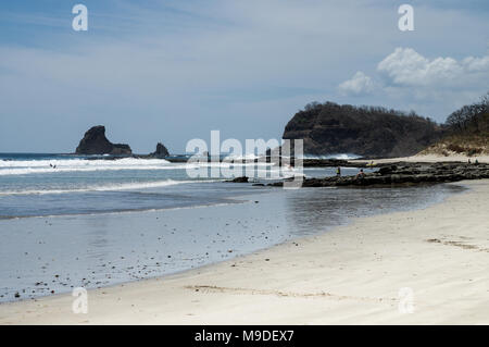 Scenic Playa Maderas beach on the west coast of Nicaragua Stock Photo