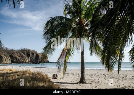 Beautiful Playa Ocotal beach on the west Coast of Nicaragua in Central America Stock Photo