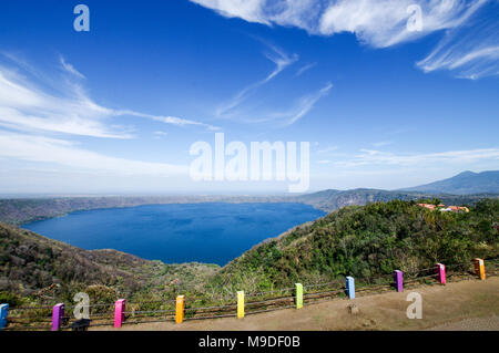 Mirador de Catarina (Catarina lookout) overlooking the Apoyo Lagoon in Nicaragua, Central America Stock Photo