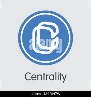 Centrality Coin Cryptocurrency Blockchain Icon Virtual Electronic Internet Money Or Cryptocoin Symbol Logo Stock Vector Image Art Alamy