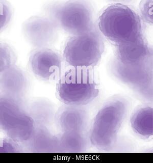 violet watercolor blurred bubbles background pattern, vector illustration Stock Vector