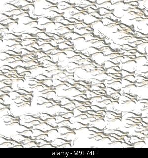 grey abstract 3D wave pattern, vector illustration Stock Vector