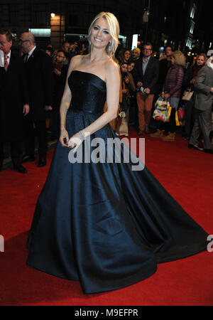 'Sir Bruce: A Celebration' TV production held at The London Palladium - Arrivals  Featuring: Tess Daly Where: London, United Kingdom When: 21 Feb 2018 Credit: WENN.com Stock Photo