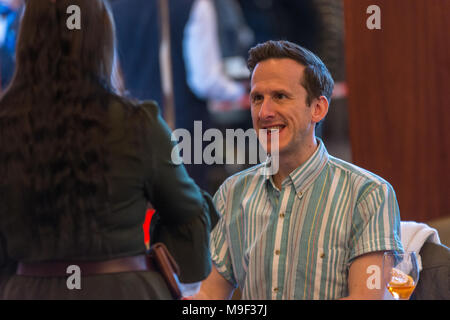 Bonn, Germany, 24 Mar 2018. Actor Adam Brown (The Hobbit) signing autographs at MagicCon, a three-day (March 23-25 2018) fantasy & mystery fan convention. Credit: Markus Wissmann/Alamy Live News Stock Photo