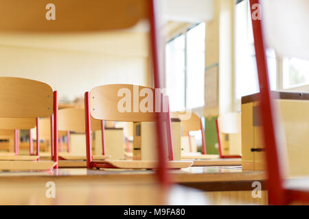 Empty science laboratory classroom. Education concept. Stock Photo