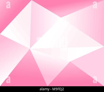 Geometric pattern of gradient pink color. Vector illustration, EPS10. Stock Vector