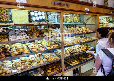 Buenos Aires Argentina,Belgrano,Antigua Belgrano,bakery,pastry shop,counter,display,interior inside,woman female women,shopping shopper shoppers shop Stock Photo