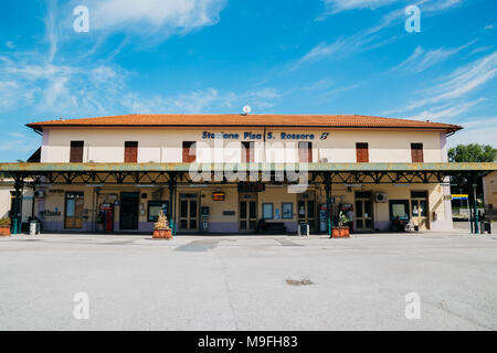 Pisa, Italy - August 16, 2016 : Pisa S.Rossore train station Stock Photo