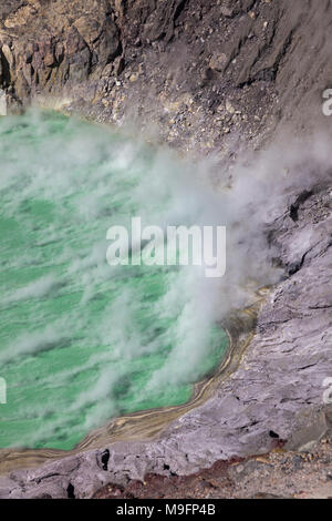 Laguna Ilamatepec inside Santa Ana Volcano. Santa Ana, El Salvador. Stock Photo