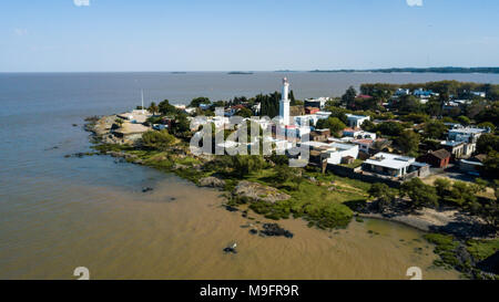 El Faro, Old Lighthouse, Colonia del Sacramento, Uruguay Stock Photo