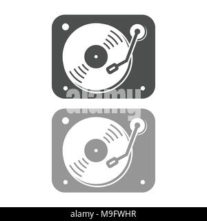 Turntable Simple Icon Vector Symbol Graphic Logo Design Stock Vector