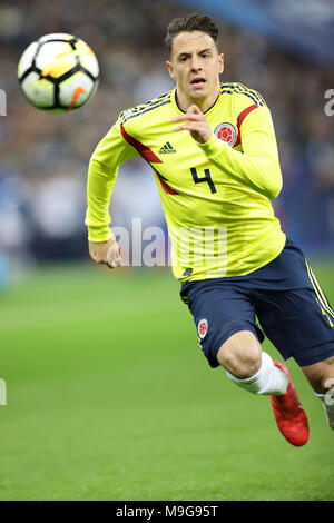 Santiago Arias (COL), MARCH 23, 2018 - Football/Soccer : International friendly match between France 2-3 Colombia at Stade de France in Saint-Denis, France, Credit: AFLO/Alamy Live News Stock Photo
