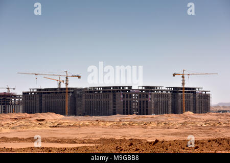 Ministries under construction in the future government quarter of the ...