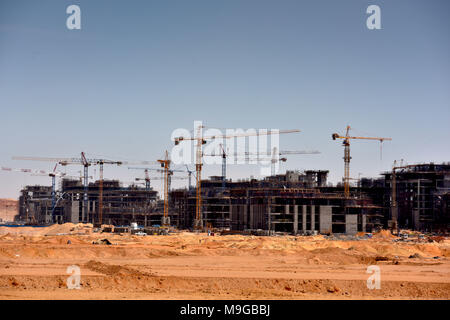 Ministries under construction in the future government quarter of the ...
