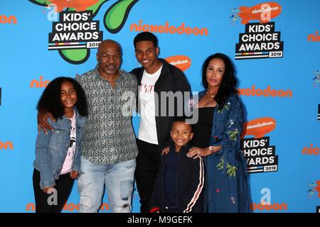 Milan Tyson, Mike Tyson, Miguel Leon Tyson, Morocco Tyson (front) and