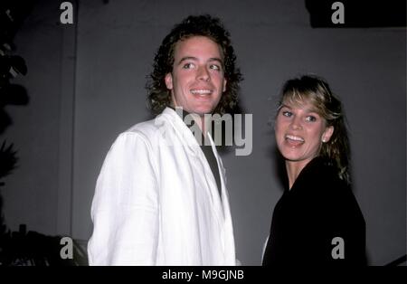 Nicolette Sheridan and Leif Garrett at Spago Restaurant. September 1984 ...