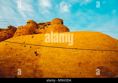 Jaisalmer Fort, historic architecture in India Stock Photo