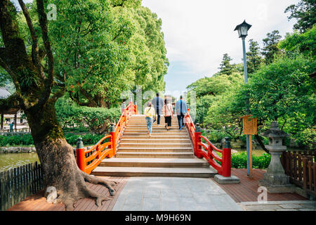 Fukuoka, Japan - June 13, 2017 : Dazaifu Tenmangu shrine Stock Photo