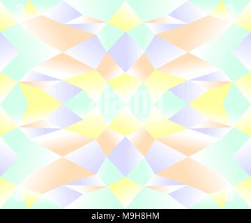 Seamless colorful geometric pattern of gradient blue, green, yellow, brown colors. Vector illustration, EPS10. Stock Vector