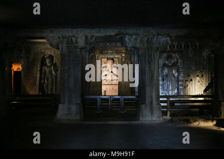 Ajanta Caves UNESCO World Heritage Site in India Stock Photo