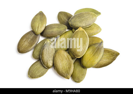 Pumpkin Seeds isolated  on White Background Stock Photo