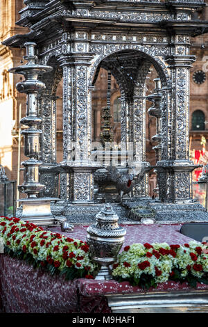 Silver Float, Corpus Christi Celebration, Cusco, Peru Stock Photo