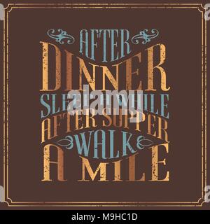 Typographic Designed English Sayings in Vintage Posters DesigncQuotations in Vector Stock Vector