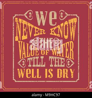 Typographic Designed English Sayings in Vintage Posters DesigncQuotations in Vector Stock Vector