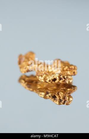 Big nugget of gold from Lapland Stock Photo