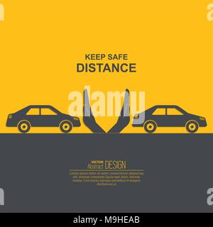 following distance sign Stock Vector Image & Art - Alamy