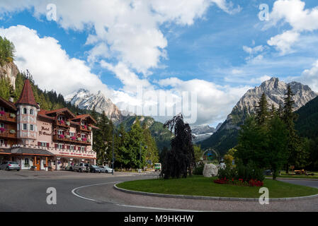 Dolomites, Trentino Alto Adige,Italy: Canazei Stock Photo