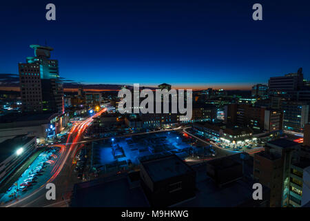 A night view of Harare city, Zimbabwe. Stock Photo