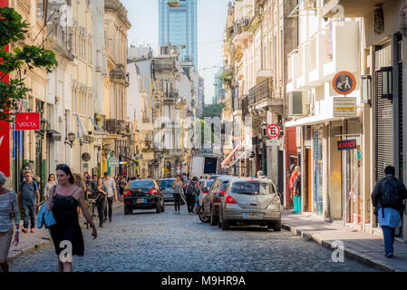 Street scene in San Telmo, Buenos Aires, Argentina Stock Photo