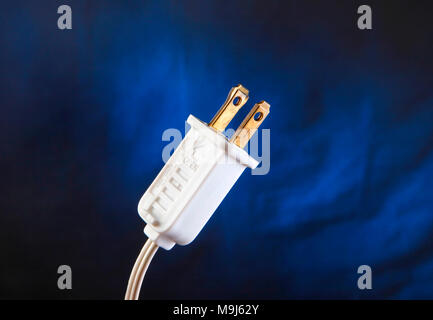 Two (2) pronged electrical plug Stock Photo