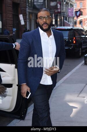 New York, NY, USA. 26th Mar, 2018. Tyler Perry, seen at BUILD Series to promote ACRIMONY out and about for Celebrity Candids - MON, New York, NY March 26, 2018. Credit: Derek Storm/Everett Collection/Alamy Live News Stock Photo