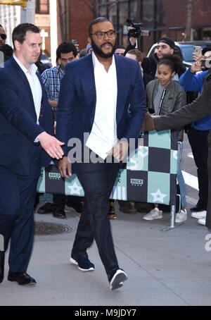 New York, NY, USA. 26th Mar, 2018. Tyler Perry, seen at BUILD Series to promote ACRIMONY out and about for Celebrity Candids - MON, New York, NY March 26, 2018. Credit: Derek Storm/Everett Collection/Alamy Live News Stock Photo