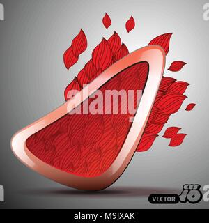 Abstract Colorful Speech Bubble Concept for Web and Creative Design Template - Illustration in Freely Editable Vector Format Stock Vector