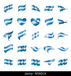 Honduras flag, vector illustration Stock Vector