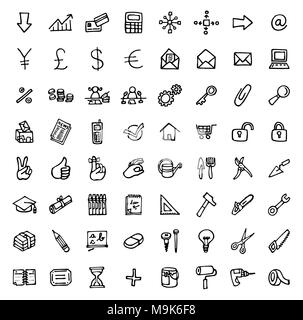 Icons for theme Tools. White background Stock Vector Image & Art - Alamy