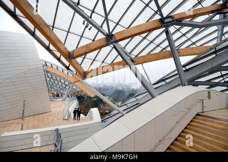 Paris Foundation Louis Vuitton gallery, artwork & interior terrace