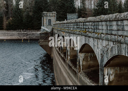 Laggan Dam and Roy bridge on River Spean in Scottish Highlands, Scotland. Stock Photo