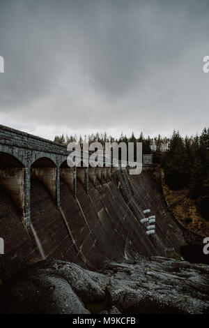 Laggan Dam and Roy bridge on River Spean in Scottish Highlands, Scotland. Stock Photo